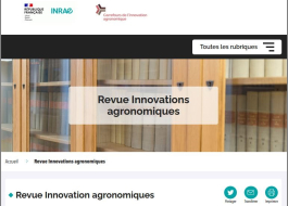 revue Innovations agronomiques
