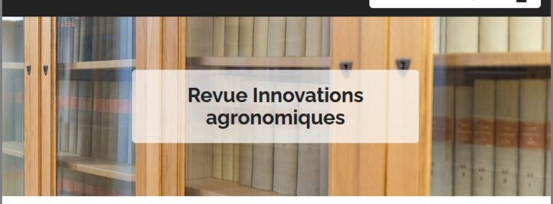 revue Innovations agronomiques